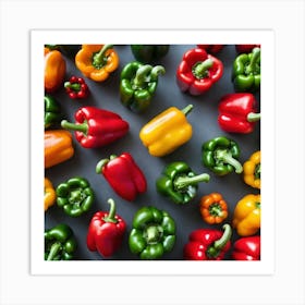 Colorful Peppers 96 Art Print