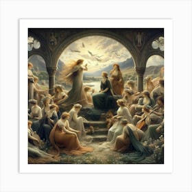 Choir Of Angels Art Print