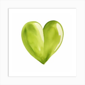 Green Heart 1 Art Print