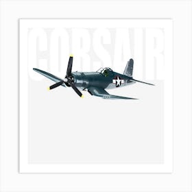 Vought F4u Corsair Us Navy Fighter Plane Ww2 Art Print