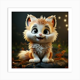 Cute Cat 32 Art Print