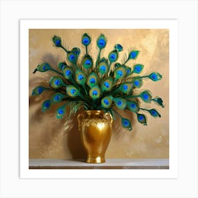 Peacock Feathers 3 Art Print