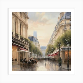 Paris Street 5 Art Print