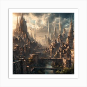 Fantasy City Art Print