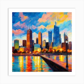 the city Art Print