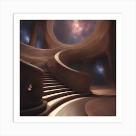 Fantasy Stairway Art Print