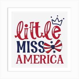 Little Miss America 01 Art Print