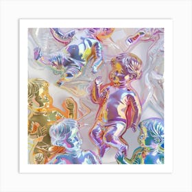 Holographic Baby Art Print