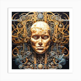 Mechanical Man Art Print