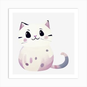 Kawaii Cat Art Print