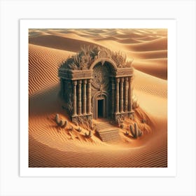 Sand Castle In The Desert 1 Art Print