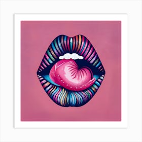 Sexy Lips Kiss Lover Art Print