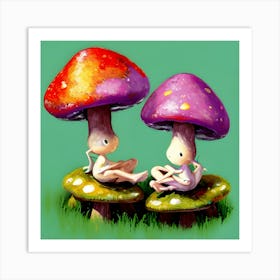 Mushroom Fairy Art Print