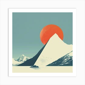 A South Pole Minimal Illustration Art Print