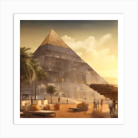 Egyptian Pyramids Art Print