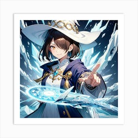 Powerful Ice Sorcerer Art Print