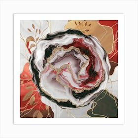 Abstract Flower Canvas Print Art Print