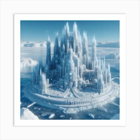 Enormous ice palace 3 Art Print