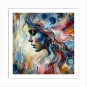 Abstract Of A Woman Art Print