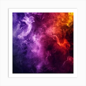 Abstract Smoke Background 3 Art Print