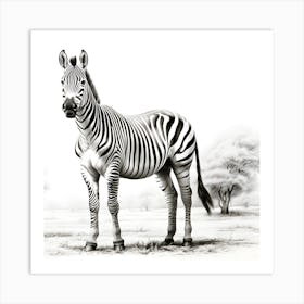 Ethereal Stripes Zebra S Splendor Art Print