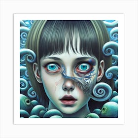 Sea girl Art Print