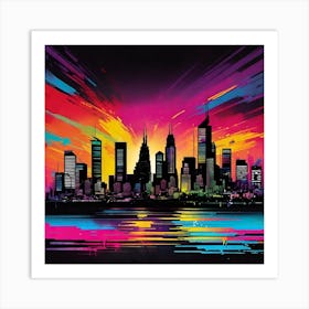 New York City Skyline Canvas Print Art Print