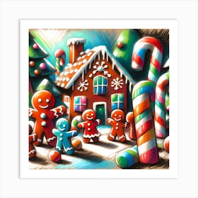 Super Kids Creativity:Gingerbread House 1 Art Print