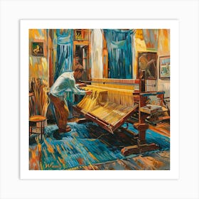 Van Gogh Style: The Weaver's Home Series 1 Art Print