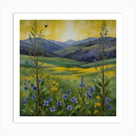 Meadows Of Wildflowers Art Print