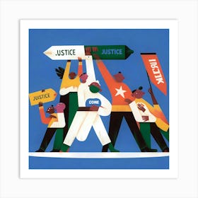 Justice And Equality Art Print