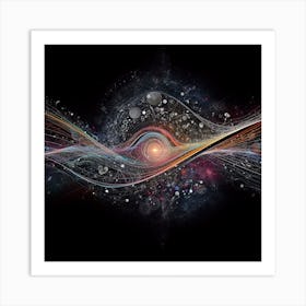 if the universe was one-dimensional Art Print