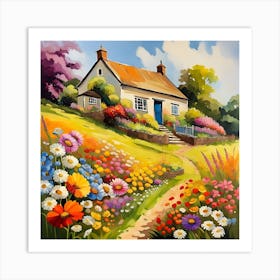 Happiness is Home Art Print