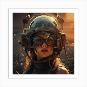 Steampunk Girl 15 Art Print