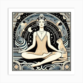 Yogi Woman Art Print