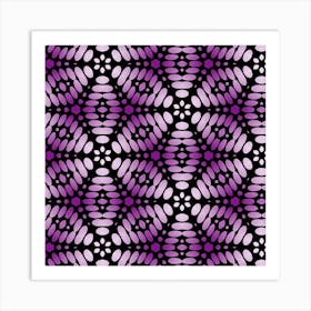 Pattern Purple Seamless Design Art Print