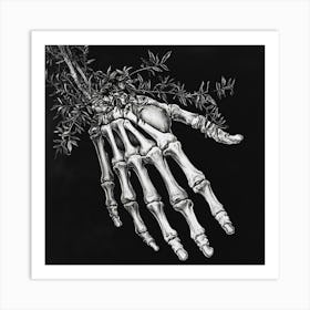 Skeleton Hand 3 Art Print