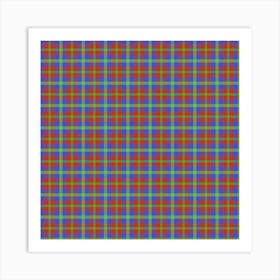 Plaid Pattern 52 Art Print