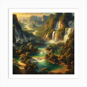 Chinese Landscape Art Print