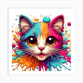 Creative Feline Cat Artwork 28 Art Print