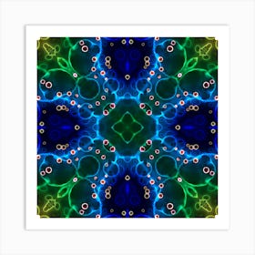 Abstract Pattern A Star In The Aurora Borealis Art Print