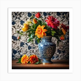 Flowers In A Vase 113 Art Print