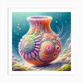 Psychedelic Vase Art Print