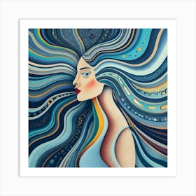 Woman'S Head Art Print