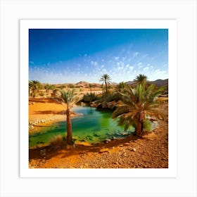 Firefly Desert Oasis A Serene Oasis In The Middle Of The Desert 1 Poster