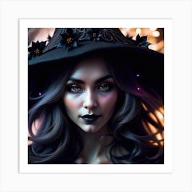 Witch face Art Print