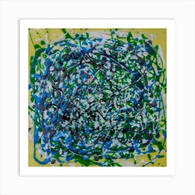 Abstract Wall Art Inspired by Jackson Pollock 1 Art Print