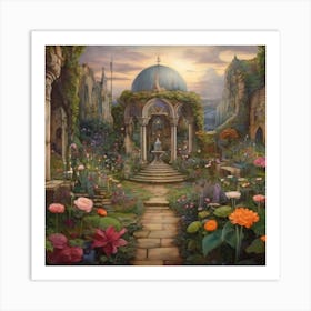 Garden Of Flowers 1 Art Print