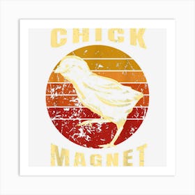 Retro Chick Magnet Players And Confident People Art Print