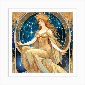 Golden Empress Art Print